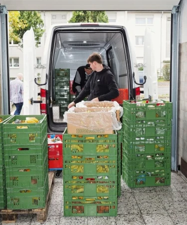 Transport der Spenden zur Tafel Paderborn